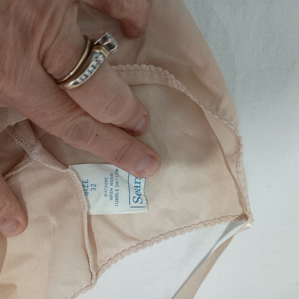 Vtg Sears The Doesn't Slip Anti Cling Maxi Slip - Picture 7 of 8
